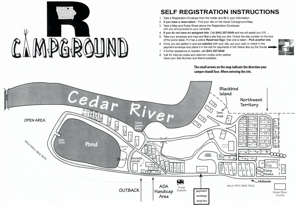 Map of Campground